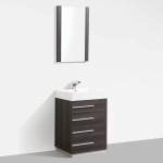 Barcelona 30 Inch Vanity Base Only - Dark Oak