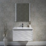 Paris 30 Inch Vanity with Ceramic Sink - White