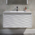 Paris 36 Inch Vanity with Ceramic Sink - White