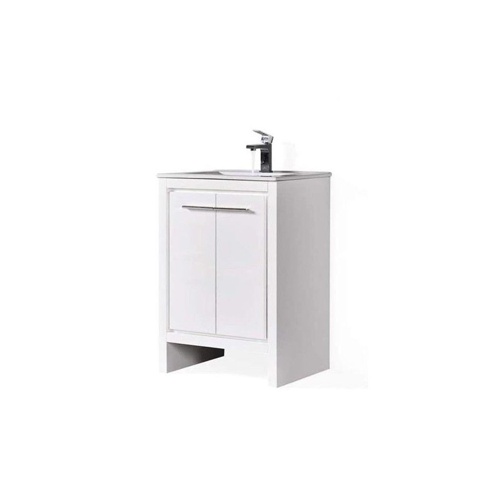 Milan 24 Inch Vanity Base Only - White