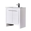 Milan 30 Inch Vanity Base Only - White