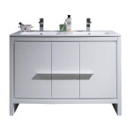 Milan 48 Inch Vanity Base Only - White