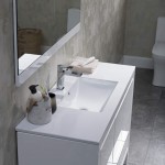 Milan 48 Inch Vanity with Ceramic Single Sink & Mirror - White