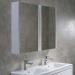 48 Inch Vanity with Ceramic Double Sinks & Mirrored Medicine Cabinets - White