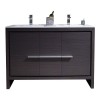 Milan 48 Inch Vanity Base Only - Silver Grey