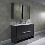 Milan 48 Inch Vanity Base Only - Silver Grey