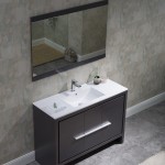 Milan 48 Inch Vanity Base Only - Silver Grey