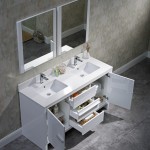 Milan 60 Inch Vanity Base Only - White