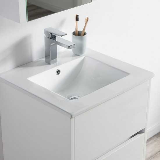 Valencia 20 Inch Vanity Base Only - White