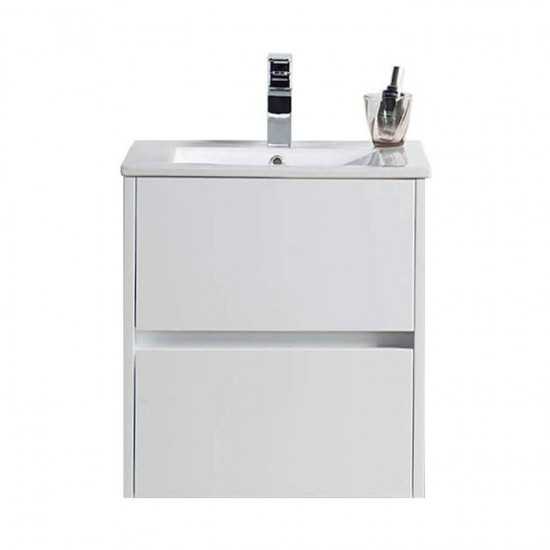 Valencia 20 Inch Vanity with Ceramic Sink - White