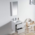 Valencia 20 Inch Vanity with Ceramic Sink - White