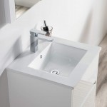Valencia 20 Inch Vanity with Ceramic Sink - White