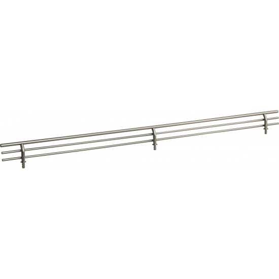 Satin Nickel 23" Shoe Fence for Shelving