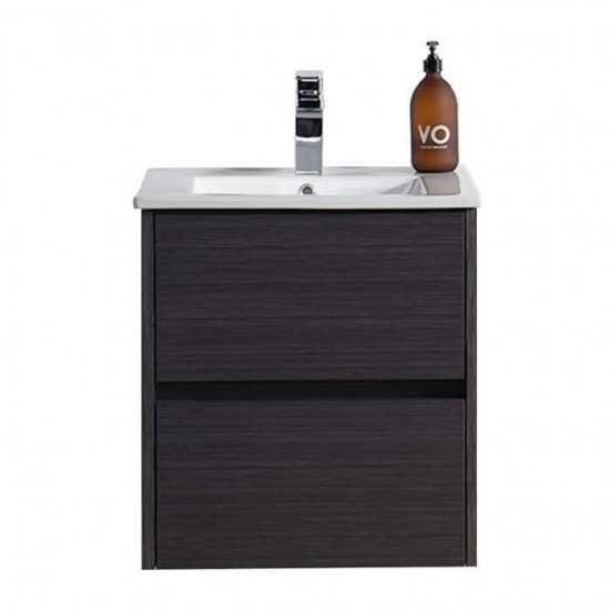 Valencia 20 Inch Vanity with Ceramic Sink - Silver Grey