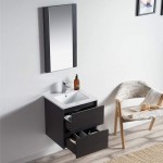 Valencia 20 Inch Vanity with Ceramic Sink - Silver Grey