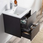 Valencia 20 Inch Vanity with Ceramic Sink - Silver Grey