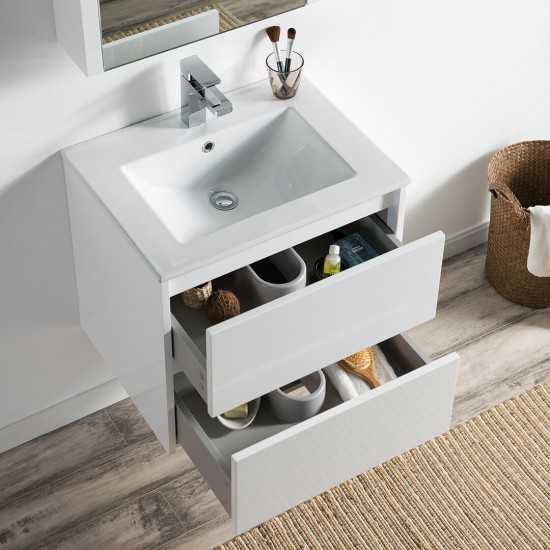 Valencia 24 Inch Vanity Base Only - White