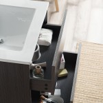 Valencia 24 Inch Vanity with Ceramic Sink - Silver Grey