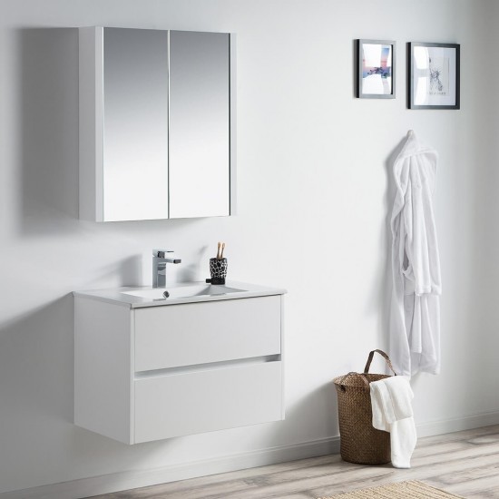 Valencia 30 Inch Vanity Base Only - White