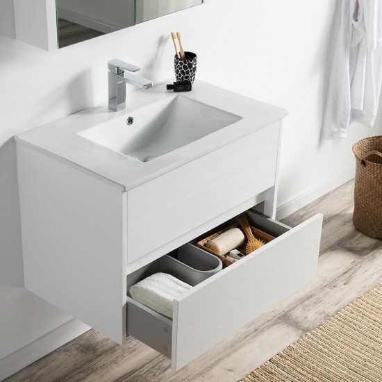Valencia 30 Inch Vanity Base Only - White