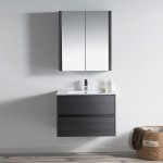 Valencia 30 Inch Vanity Base Only - Silver Grey