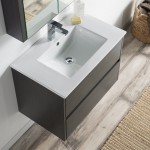 Valencia 30 Inch Vanity Base Only - Silver Grey