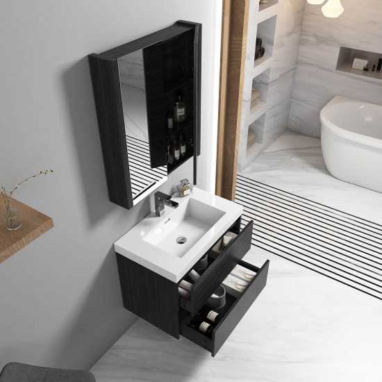 Valencia 30 Inch Vanity Base Only - Silver Grey