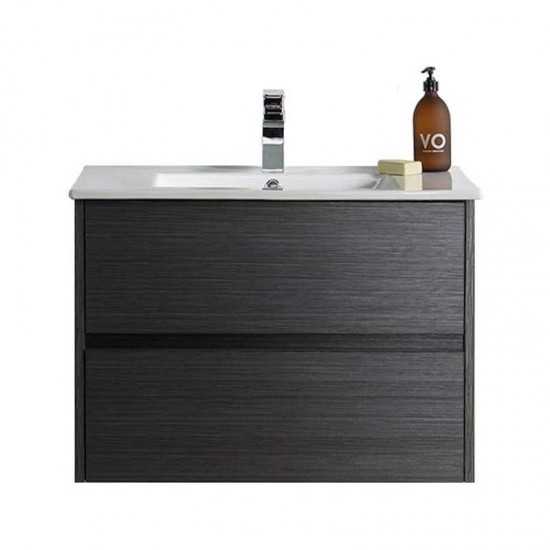 Valencia 30 Inch Vanity with Ceramic Sink - Silver Grey