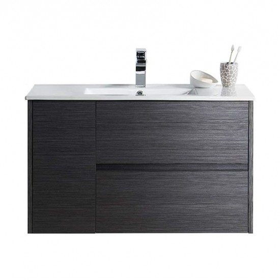 Valencia 36 Inch Vanity Base Only - Silver Grey