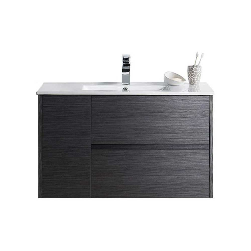 Valencia 36 Inch Vanity with Ceramic Sink - Silver Grey