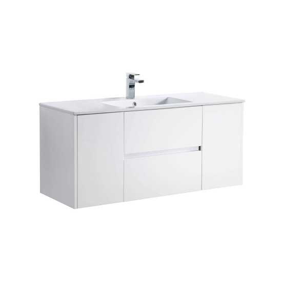 Valencia 48 Inch Single Vanity Base Only - White