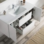 Valencia 48 Inch Single Vanity with Ceramic Sink & Mirror - White