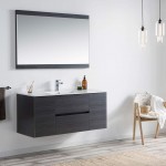 Valencia 48 Inch Single Vanity with Ceramic Sink - Silver Grey