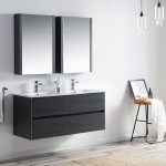 Valencia 48 Inch Double Vanity with Ceramic Sink - Silver Grey