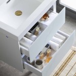 Jena 24 Inch Vanity Base Only - Calacatta White