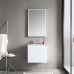 Jena 24 Inch Vanity Base Only - Calacatta White