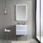 Jena 24 Inch Vanity Base Only - Light Grey