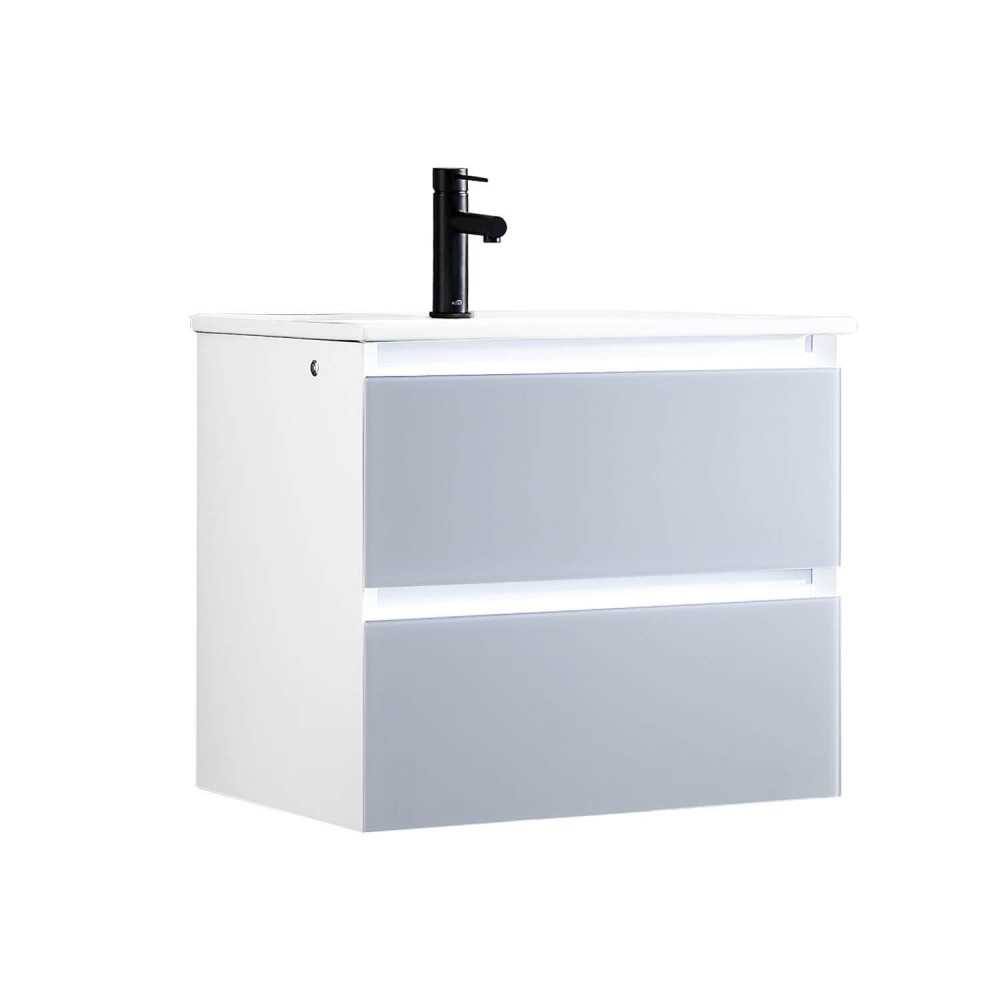 Jena 24 Inch Vanity with Ceramic Sink - Light Grey