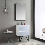 Jena 24 Inch Vanity with Ceramic Sink - Light Grey