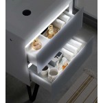 Jena 24 Inch Vanity with Acrylic Sink - Light Grey