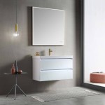 Jena 36 Inch Vanity Base Only - Calacatta White