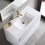 Jena 36 Inch Vanity with Acrylic Sink - Calacatta White