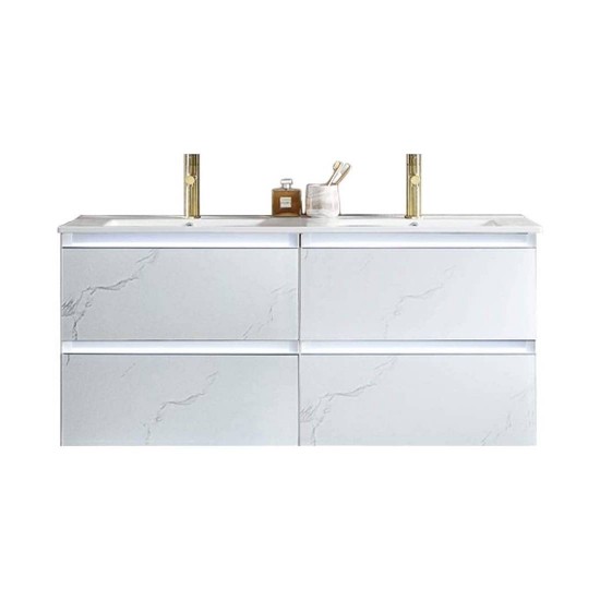 Jena 48 Inch Vanity Base Only - Calacatta White