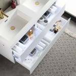 Jena 48 Inch Vanity Base Only - Calacatta White