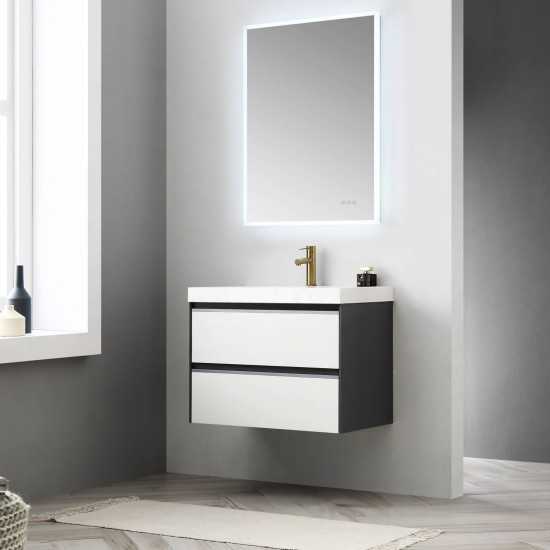 Berlin 30 Inch Vanity Base Only - White