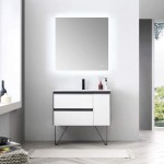 Berlin 36 Inch Vanity Base Only - White