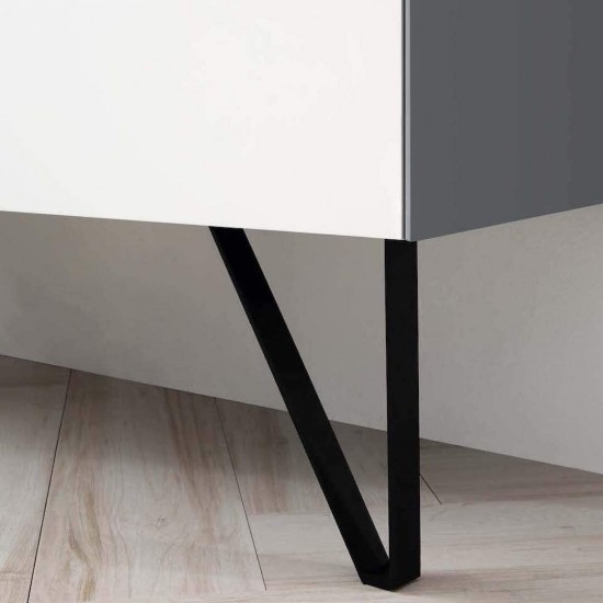 Berlin 36 Inch Vanity with Acrylic Sink - White