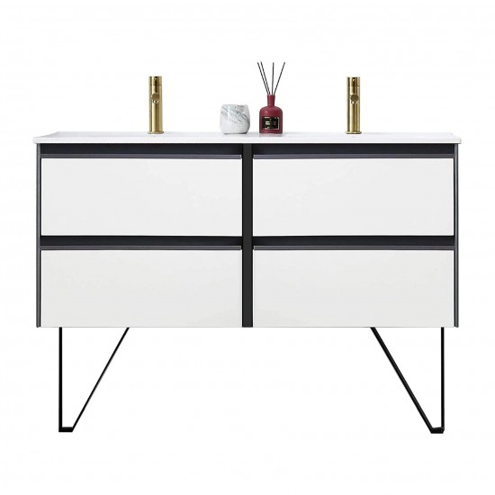 Berlin 48 Inch Vanity Base Only - White