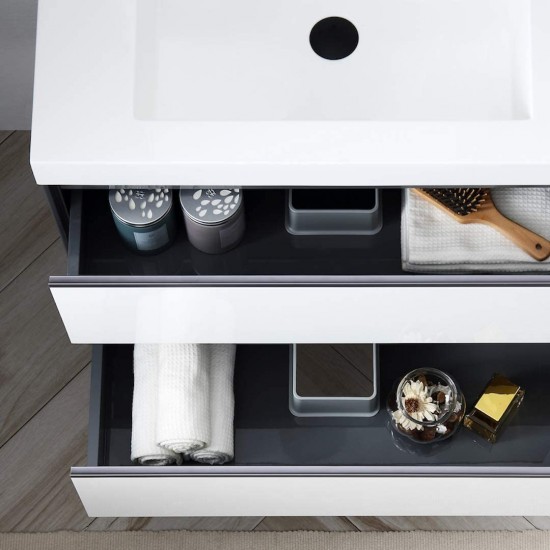 Berlin 48 Inch Vanity Base Only - White