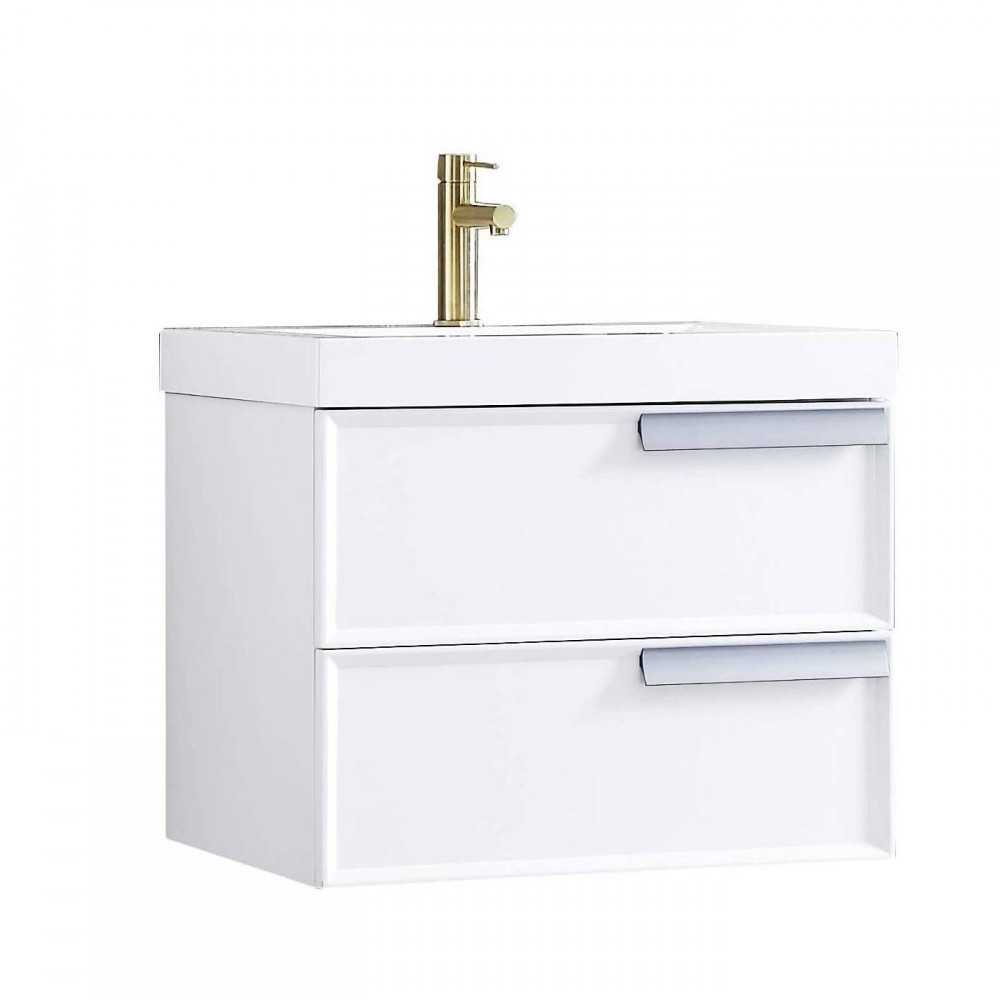 Sofia 24 Inch Vanity with Acrylic Sink - White